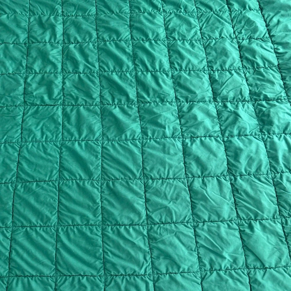 Vintage 80s Green Patchwork Quilt Throw‎ 55x66 Cottage Farmhouse